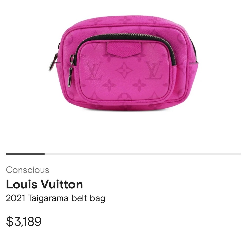 Louis Vuitton pink Fanny bag can be also worn as crossbody